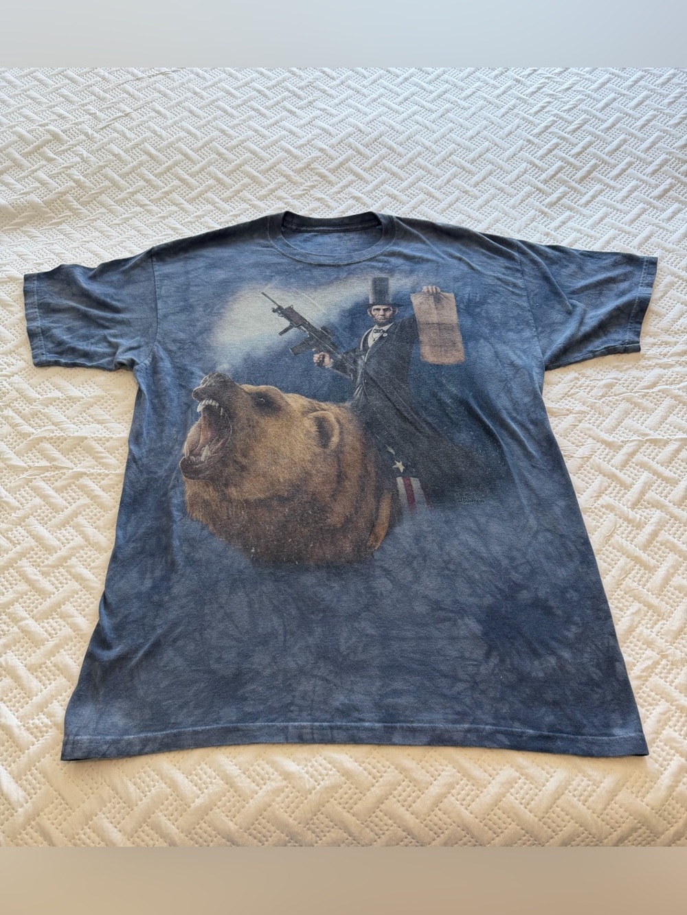 The Mountain Abraham Lincoln Riding Bear “The Emancipator” T-Shirt Size XL